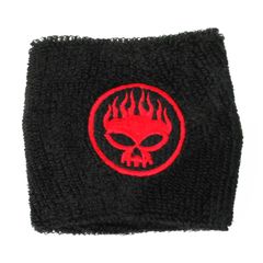 オフィシャル バンドリストバンド オフスプリング OFFSPRING Skull Logo ブラック 黒