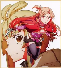 SAOP ソードアート　非売品特典　色紙ポートレート SAO：劇場版「プログレッシブ」第2弾 先着特典にアスナ、キリト