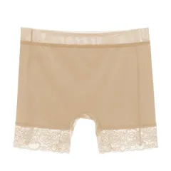 ショーツ 二分丈 レディース サラサラ生地 深履き レース 食い込まない ライン出にくい 1枚穿き M L XL 3L 4L s716