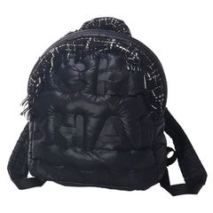 シャネル CHANEL ドゥドーヌ ココネージュ バックパック リュックサック A91933 ナイロン ツイード