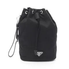 プラダ PRADA ポーチ Re-Nylon 1NS369R067F0002 ブラック ナイロン サフィアーノレザー ポーチバッグ レディース 新品