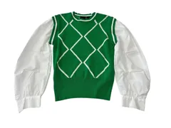 MICALLE MICALLE シャツドッキングジャガードニットのサムネイル