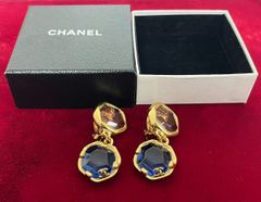 CHANEL シャネル イヤリング ココマーク クリアカラーストーン
