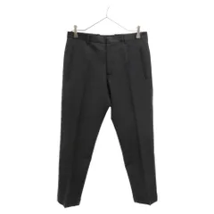 JIL SANDER (ジルサンダー) 13AW モヘヤ混 ロールアップデザイン ウール テーパード トラウザー スラックスパンツ ブラック IM510301のサムネイル