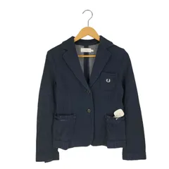 フレッドペリー FRED PERRY ロゴ刺繍 2B テーラードジャケット レディース import：M のサムネイル