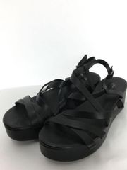 エコー　ECCO ELEVATE PLATEAU SANDAL　厚底　ウェッジ　サンダル　ブラック　24cm