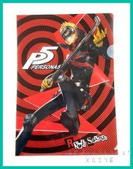 P5 ペルソナ5 セガ ラッキーくじ Light『ペルソナ５』クリアファイル コレクション　初期ペルソナ裏面ver. 【 坂本 竜司 (スカル) 怪盗服 ver.  】１枚  新品未使用 ★サイズA4対応(約220mm×310mm)