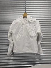 アディダス◆レディース スポーツキルティング 長袖 フルジップジャケット ゴルフウェア ホワイト