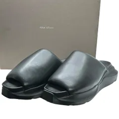 未使用Rick Owens2025SS 疯狂レースアップサンダル 本革 ブラック Rick Owens 2025SS 疯狂レースアップサンダル 本革 ブラック