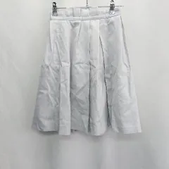 ◇ Θ◎●未使用● Apuweiser-riche アプワイザーリッシェ ひざ丈 フレアー スカート サイズ0 ライトブルー レディース E  【1412260046015】