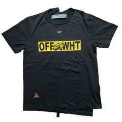 34【特別価格】OFF-WHITE ファイヤーテープTシャツ S（実寸L相当