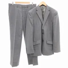 コムサイズム COMME CA ISM スーツ セットアップ 上下 テーラードジャケット パンツ シングル 2B センターベント センタープレス XL グレー /GV