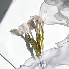 【単品販売】チューリップ　グレー/ミルキーピンク　※選択必須