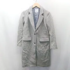 ◇ SENSE OF PLACE センスオブプレイス サイドポケット シンプル 長袖 チェスターコート サイズ36 グレー レディース E  【1404240020870】のサムネイル