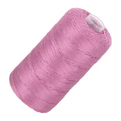 uxcell ナイロンストリングコード 2.5mm x 218ヤード マクラメロープ 編み込み糸 より糸 滑らかなビーズコード 宝石作り用品 DIY クラフト用 ディープピンク