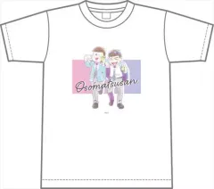 【中古】衣類 カラ松＆トド松 描き下ろし Tシャツ ホワイト Mサイズ 「おそ松さん」