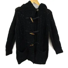 23区 ダッフルコート ニット ウール混 アウター レディース 32サイズ ブラック系 23ku 【中古】