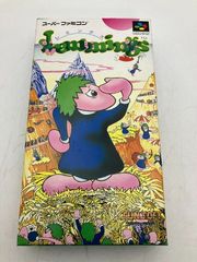 美品　アクションパズルゲーム　レミング　スーパーファミコン　ソフト