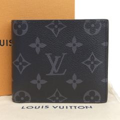【本物保証】 箱・布袋付 超美品 ルイヴィトン LOUIS VUITTON モノグラム エクリプス ポルトフォイユ マルコ NM M62545 二つ折り財布