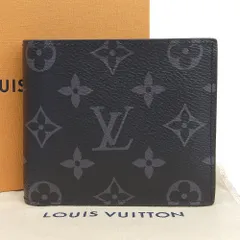 ⭐️ 新型 極美品 ルイ・ヴィトン エクリプス マルコ 二つ折り財布 ブラック ルイヴィトン財布 メンズ 二つ折り財布 ポルトフォイユ・マルコ