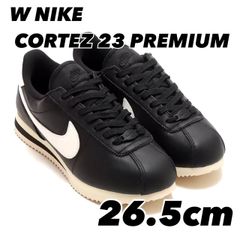 NIKE W CORTEZ 23 PREMIUM ナイキ ウィメンズ コルテッツ 23 プレミアム BLACK/SAIL-ALABASTER fb6877-001 26.5cm