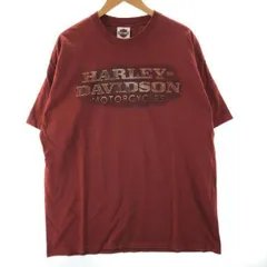 【中古】Harley Davidson 両面プリントTee オールド XL rn15765 赤褐色 ハーレーダビッドソン[10]