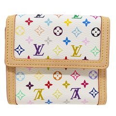 ルイ・ヴィトン LOUIS VUITTON 財布 レディース ブランド 二つ折り財布 モノグラムマルチカラー ポルトモネ・ビエ カルトクレディ ブロン M92983 おしゃれ 可愛い ロゴ カラフル コンパクト 【中古】