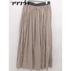 ◇ merlot メルロー ロング ギャザー スカート ベージュ レディース 【中古】 【1104210004106】のサムネイル