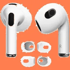 【在庫処分】【4個入り】AMAPC for AirPods 3 イヤーピース シリコーン製イヤホン カバー airpods 3 落ち防止イヤーピース分離可能 遮音性/フィット感/脱落防止 ホワイト