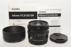 【特上品】 SIGMA シグマ Contemporary 45mm F2.8 DG DN C019 Sony Eマウント用　#8291