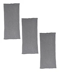 [edonsa] 腹巻 コットン 綿 混合 ストレッチ 妊活 防寒 温活 冷え性 保温 ウエストウォーマー リブ 薄手 伸縮性 ロング丈 50㎝ 3枚 グレー [22cm×50㎝グレー3枚]