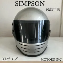 Sシェル！80s SIMPSON M62 フルフェイスヘルメット 黒x金 ☆ 80