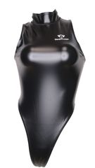 SWIMHXBY 競泳水着 レディース  バックジップ エナメル調 黒 S-7XL 水球 Tバックモデル ウォーターポロ