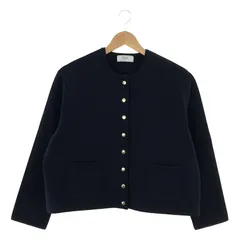 SLOBE IENA ニットクルージャケット　ネイビー SLOBE IENA / スローブイエナ | 2021AW | ニットクルー