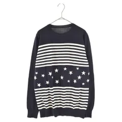 UNIFORM EXPERIMENT (ユニフォームエクスペリメント) 16SS STAR BORDER PANEL CREW NECK KNIT UE-160092 スター ボーダー クルーネック ニットセーターのサムネイル