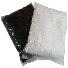 新品 単品 単色 ブラック ホワイト 約8000個 500g 大容量 セット 黒 白 5mm アイロンビーズ [Cicogna]