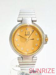 dunhill ダンヒル ミレニアム 12Pダイヤ クォーツ レディース ウォッチ【S517】