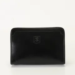美品 セリーヌ トリオンフ ロゴ レザー セカンドバッグ クラッチ 書類 ポーチ 通勤 ビジネス トート ブラック 人気 TET CX 2お14-5【中古】のサムネイル