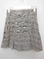 ◇ ◎ ●未使用● MAJESTIC LEGON タグ付き キュロット ミニ丈 台形 スカート サイズM ブラック ブラウン系 レディース P  【1406180055639】