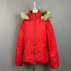TOMMY JEANS ダウンジャケット ダウンパーカ ジップアップ  ハイネック フェイクファー ロゴ刺繍 レディース DW0DW05161のサムネイル