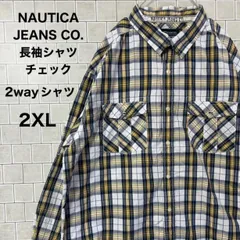 ノーティカ NAUTICA JEANS CO. 長袖シャツ 2way チェック 2XL