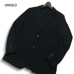 UNIQLO ユニクロ 通年★ コンフォート テーラード ジャケット Sz.L メンズ 黒
