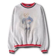 古着 90年代 ラルフローレン Ralph Lauren POLO by Ralph Lauren ポロベア プリントスウェットシャツ トレーナー メンズXL相当/evb010849