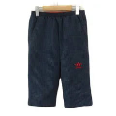 アンブロ UMBRO ハーフパンツ ショート チェック シアサッカー M 紺 ネイビー
