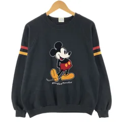 古着 90年代 DISNEY MICKEY MOUSE ミッキーマウス キャラクタースウェットシャツ トレーナー USA製 メンズM ヴィンテージ/eaa360332