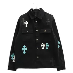 CHROME HEARTS (クロムハーツ) WORK DOG ワークドッグ クロスパッチ カスタム ワークドッククロスボールボタンジャケット ブラック/ブルー/ホワイトのサムネイル