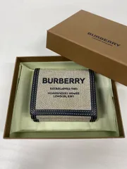 BURBERRY　バーバリー　二つ折り財布　ホースフェリー　キャンバス
