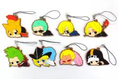 [중고] 스트랩 (캐릭터) 총 8 종 세트 [ONE PIECE 다루 ~ ン 러버 스트랩 컬렉션 드레스 로사 편]