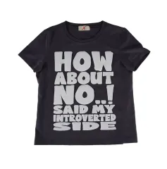 ゲノリ・レポート HOW ABOUT NO TEE チャコールグレー
