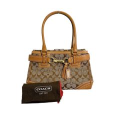 コーチ J0673-10507 キャメル トートバッグ シグネクチャー ハンドバッグ COACH ブラウン
